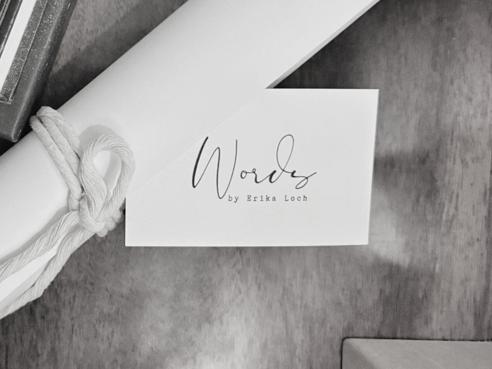 WORDS by EL - Business Card WORDS by Erika Loch, Business Card